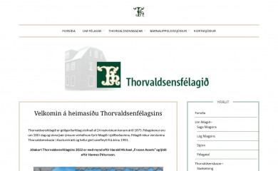 thorvaldsens.is screenshot