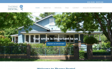 thornedental.com.au screenshot