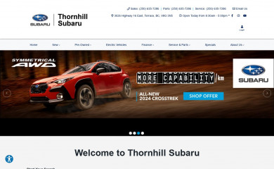 thornhillsubaru.com screenshot