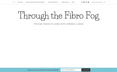 throughthefibrofog.com screenshot