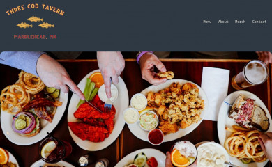 threecodtavern.com screenshot