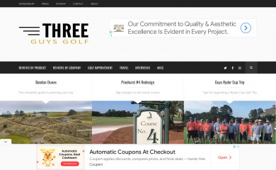 threeguysgolfblog.com screenshot