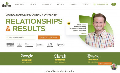 http://thrivenetmarketing.com screenshot