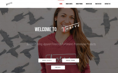 thrivescreenprinting.com screenshot