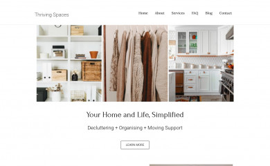 thrivingspaces.com.au screenshot