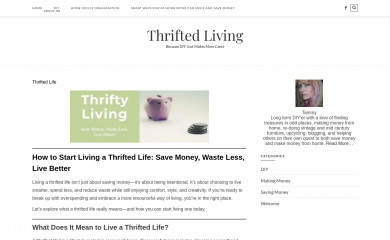 thriftedliving.com screenshot