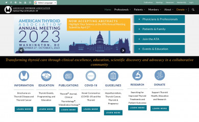thyroid.org screenshot