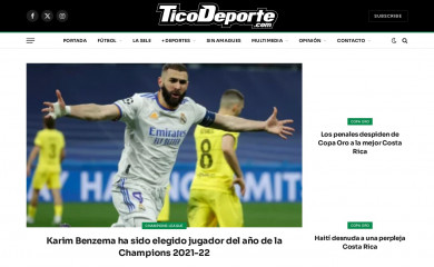 ticodeporte.com screenshot