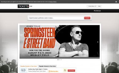 tickets.com screenshot