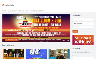 tickets.ie screenshot
