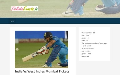 ticketsevents.in screenshot