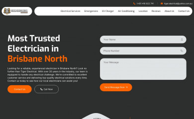 tigerelectrical.com.au screenshot