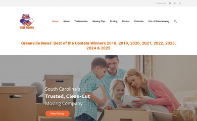 tigermovinggreenville.com screenshot