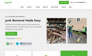 tidyhaul.com screenshot