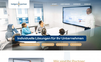 tiedgen-partner.de screenshot