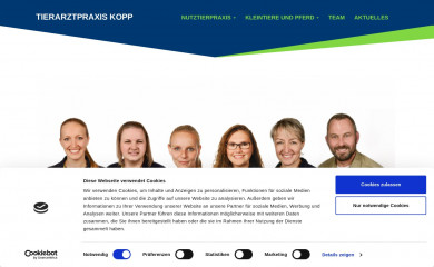 tierarztpraxis-kopp.de screenshot