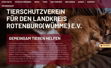 tierschutzvereinrotenburg.de screenshot