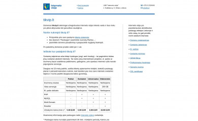 tikvip.lt screenshot