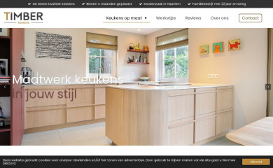 timberkeukens.nl screenshot
