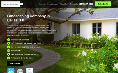 timberlinelawnandlandscape.com screenshot
