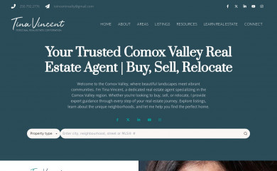 tinavincent.ca screenshot