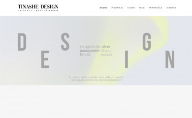 tinashedesign.si screenshot