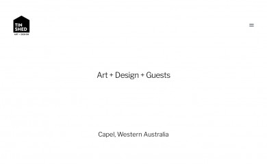 tinshedstudio.com.au screenshot