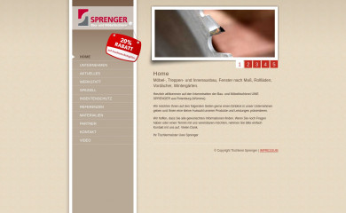 tischlerei-sprenger.de screenshot