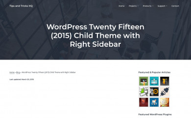 https://www.tipsandtricks-hq.com/wordpress-twenty-fifteen-2015-child-theme-with-right-sidebar-7732 screenshot