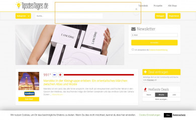 tipsdestages.de screenshot