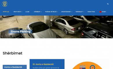 tiranaparking.al screenshot