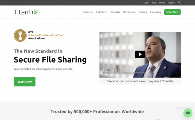 http://titanfile.com screenshot