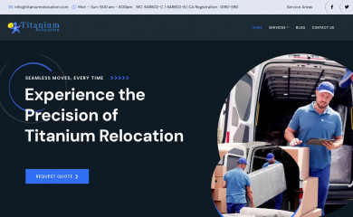 titaniumrelocation.com screenshot