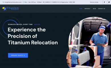 titaniumrelocation.com screenshot