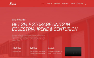 titanstorage.co.za screenshot