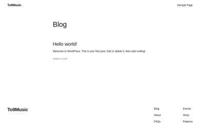 to9music.com screenshot