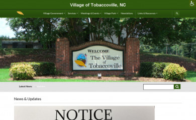 tobaccovillenc.org screenshot