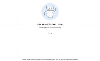 tootsmomistired.com screenshot