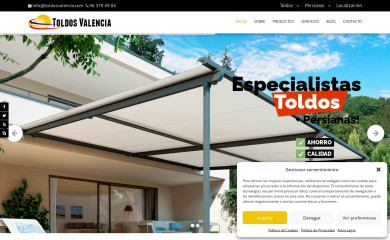 toldosvalencia.com screenshot