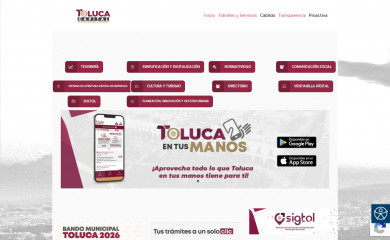 toluca.gob.mx screenshot