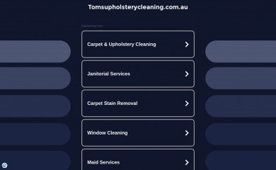tomsupholsterycleaning.com.au screenshot