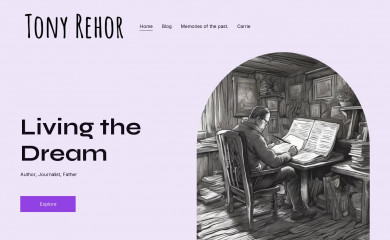 tonyrehor.com screenshot