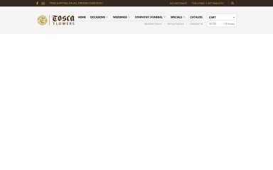 toscaflowers.com screenshot