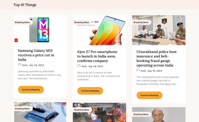 top10things.co.in screenshot