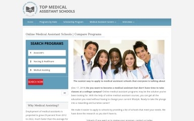 topmedicalassistantschools.com screenshot