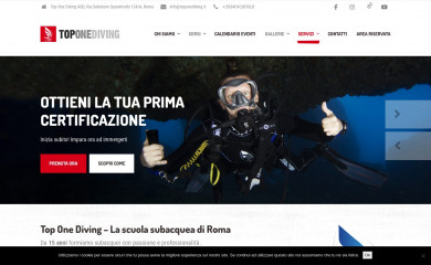 toponediving.it screenshot