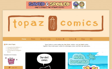 topazcomics.com screenshot
