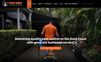 topdogpestcontrol.com.au screenshot
