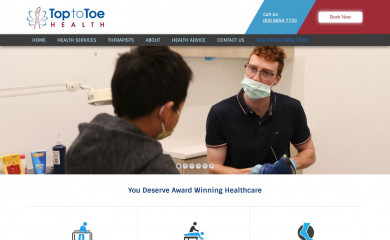 toptotoe.com.au screenshot