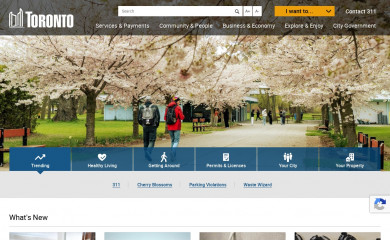 http://www.toronto.ca screenshot